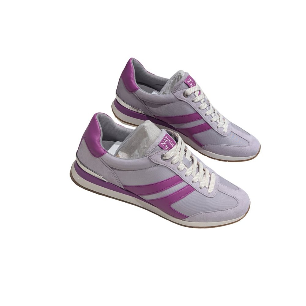 Naturalizer Women’s Lorena Lilac Violet Leather Canvas Sneakers US 8.5 UK 6 - Picture 2 of 9
